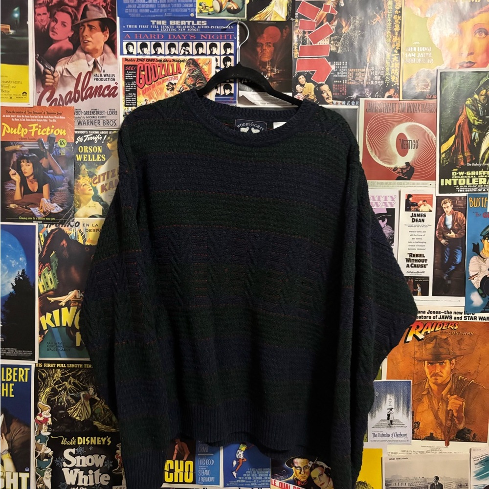 Stylish Men's Dark Sweater